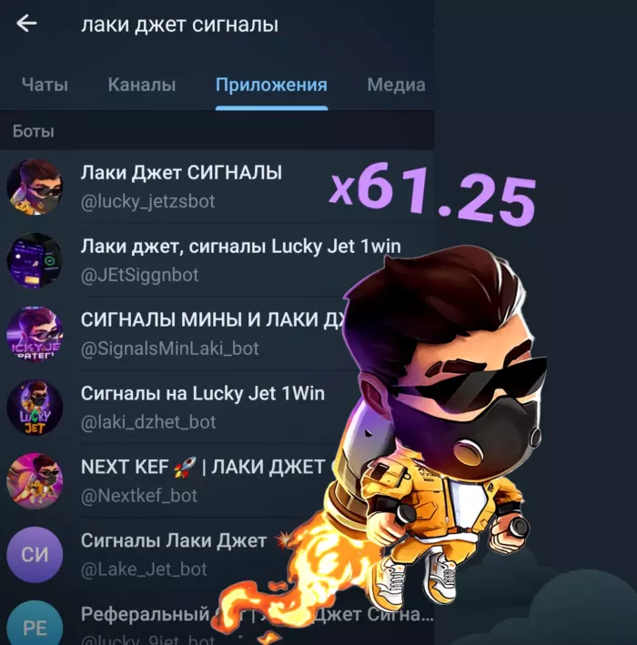 Lucky Jet: сигналы и боты в Телеграм